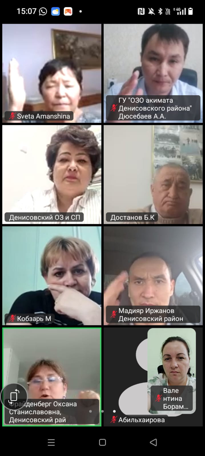 Заседание Общественного света Денисовского района